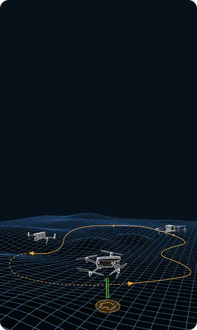 EVO Max 4T operating above a digital terrain grid
