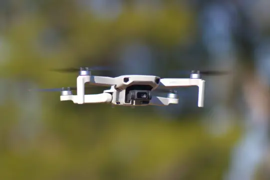 DJI Mini 4K drone in flight